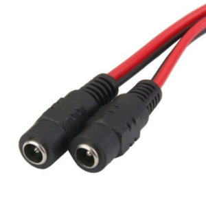 DC Jack Female Connector 5.5mm With 5 Inch Wire (2 Pcs)