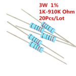 3 Watt Metal Film Resistor ±1% 1K -910K Ω