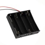 4-Pack 18650 Battery Holder 4 Slots x 3.7V Battery Storage Case