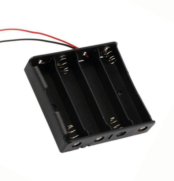 4-Pack 18650 Battery Holder 4 Slots x 3.7V Battery Storage Case