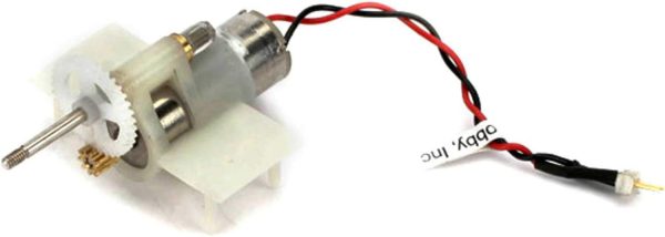Gearbox with Motor: Champ , White