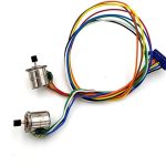LT-Motor, 2PC Micro Stepper Motor 8mm 2 Phase 4 Wire Stepper Motor with Gear and Connection Line