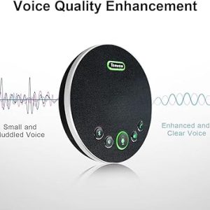 Speaker with Microphone, Bluetooth/Wireless/USB omnidirectional Speakerphone Noise Cancelling