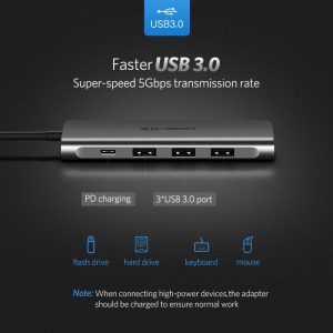 Type C to Multi 3 Ports USB Hubs