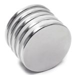 HT-Neodymium Magnets Coin Magnet 25mm/2mm pack of 5 pcs