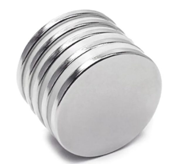 HT-Neodymium Magnets Coin Magnet 25mm/2mm pack of 5 pcs