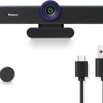 1080P 60FPS Webcam with Microphone and Speaker