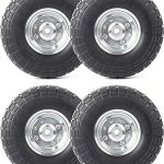 10 Inch Solid Rubber Tires  and wheel- Offset Hub