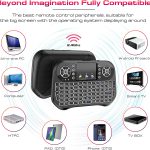 Mini Keyboard,Rii X8 Portable 2.4GHz Mini Wireless Keyboard Controller with Touchpad Mouse Combo,8 Colors RGB Backlit,Rechargeable Li-ion Battery for Google Android TV Box, PS3, PC, Pad,Nvidia Shield