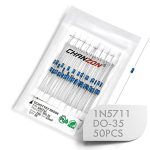 Chanzon 1N5711 Schottky Barrier Rectifier Diodes 15mA 70V (50 pcs)