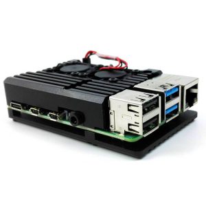 Raspberry Pi 4 Model B Dual Fans CNC Aluminum Alloy Case