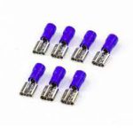 10 Pcs Battery Connectors Crimps Insulated Female 5mm Spade Quick Battery Disconnectors Wire Terminal Crimp