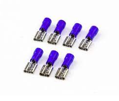 10 Pcs Battery Connectors Crimps Insulated Female 5mm Spade Quick Battery Disconnectors Wire Terminal Crimp