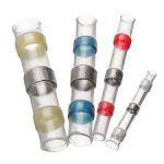 6mm Electrical Waterproof Seal Heat Shrink Splice Wire Sleeve White-Yellow 4pcs