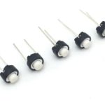Tact Switch 2 Pin Reset Switch Tact Switch 2 Pin DIP Push Button Switch 5 Pcs