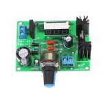 LM317 adjustable 2A regulated power supply with digital voltage display