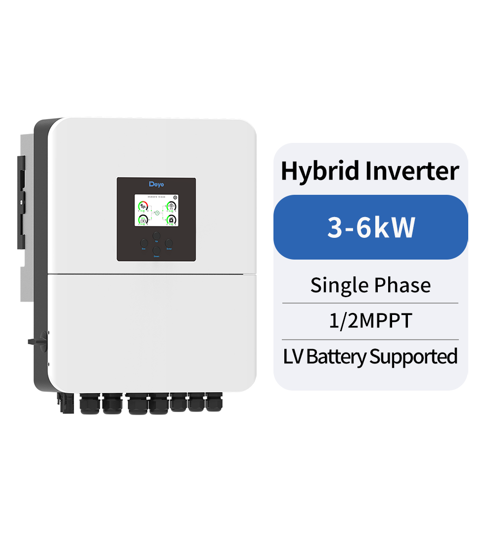 Deye 3kW Single phase hybrid solar inverter India - SUN-3K-SG04LP1-EU-SM1